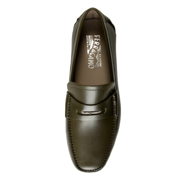 Salvatore Ferragamo Men\'s NEWTON Leather Loafers Shoes US 7.5EEE IT 40.5EEE